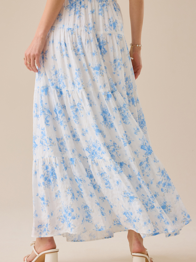 Foster Floral Maxi Skirt Detail 5 - ARULA