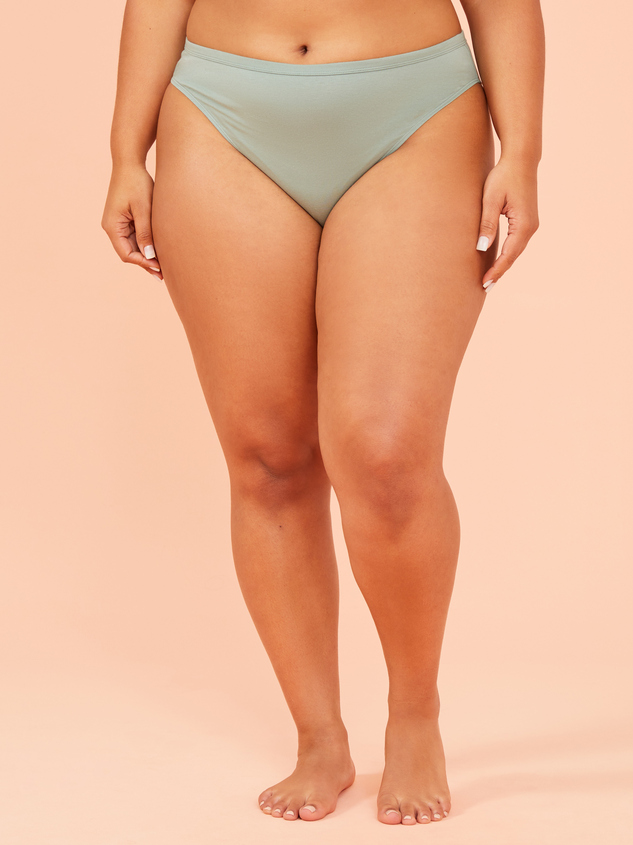 Cotton High Leg Undie Detail 3 - ARULA