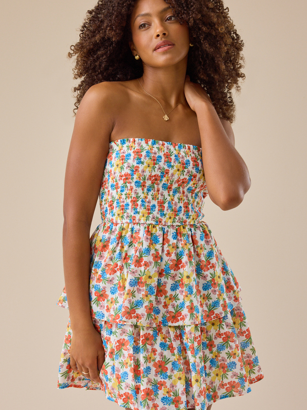 Devin Strapless Mini Dress - ARULA