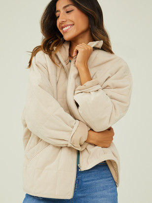 Callie Corduroy Quilted Jacket - ARULA