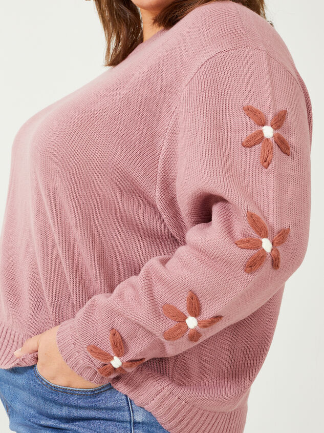 Kori Floral Sweater Detail 4 - ARULA