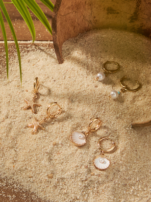 Beachside Bliss Mini Hoop Set - ARULA - 