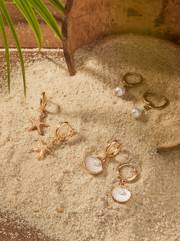 Beachside Bliss Mini Hoop Set - ARULA