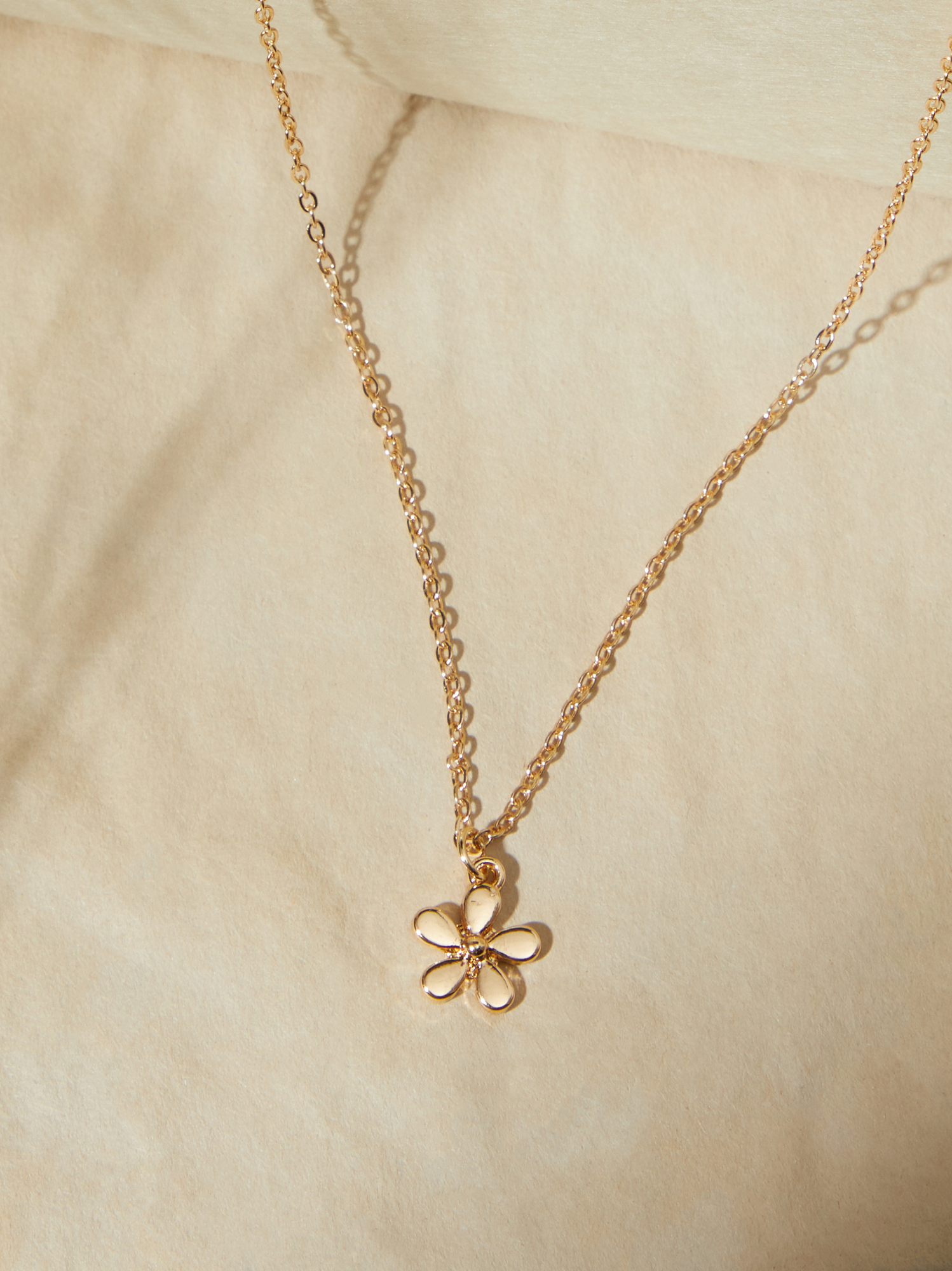 Flower shop charm necklace