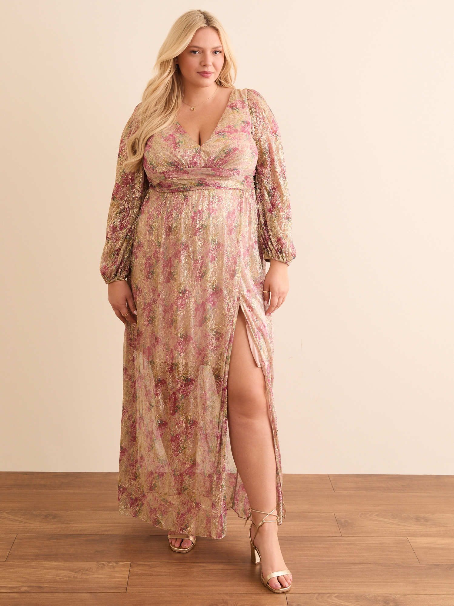 Aurelia Abstract Floral Maxi Dress