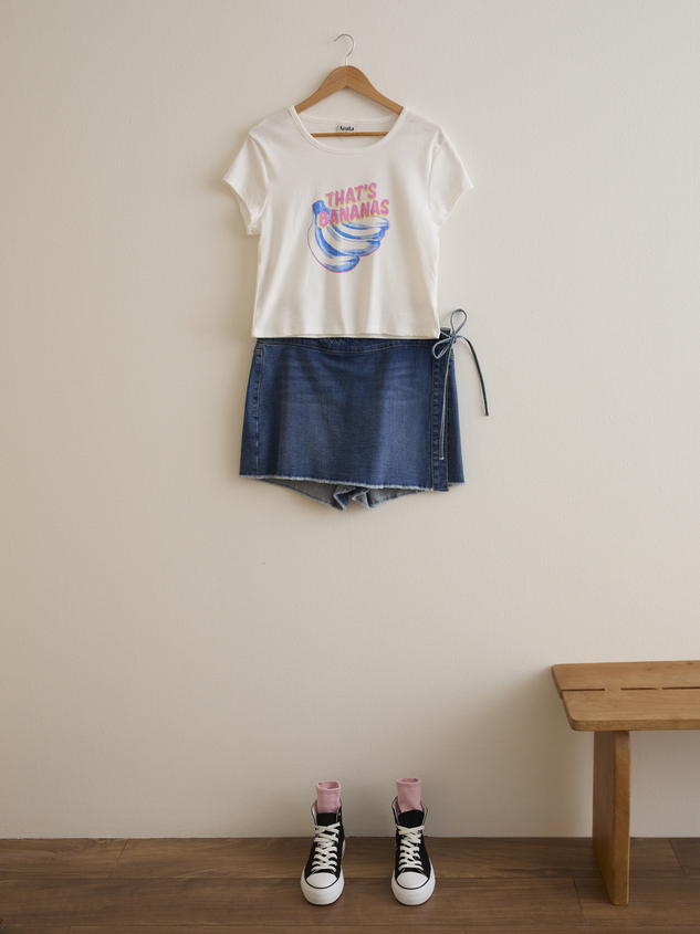 That's Bananas Baby Tee Detail 3 - ARULA