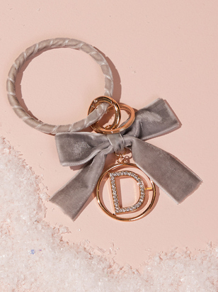 Velvet Monogram Keychain - D - ARULA