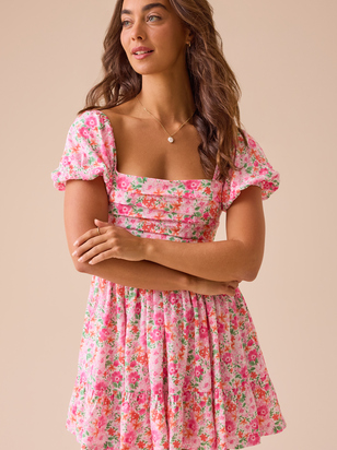 Collie Floral Mini Dress - ARULA - 