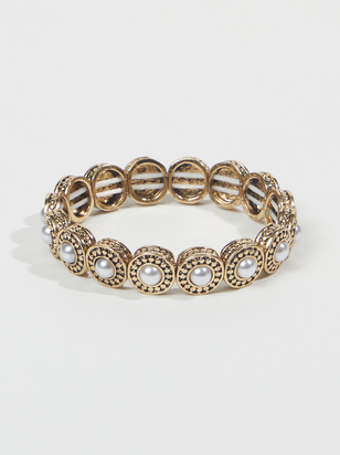 Pearl Cased Stretch Bracelet - ARULA
