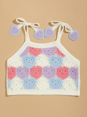 Arabella Baby Heart Crochet Tank - ARULA