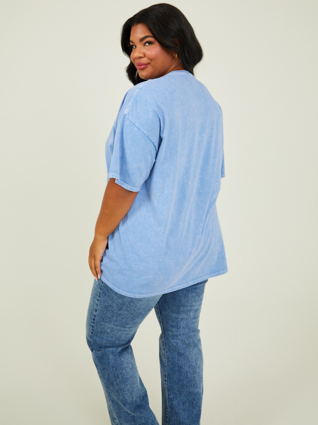 Distressed Zion Oversized Tee Detail 5 - ARULA