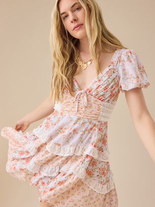 Aderny Floral Mini Dress - ARULA