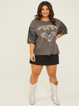 North American Tour Sequin Tee - ARULA