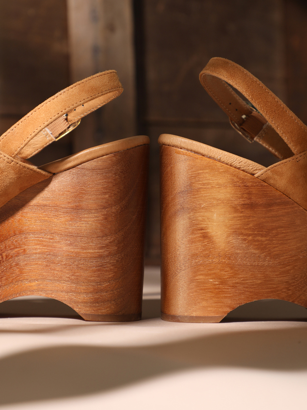 Fox Wood-Bottom Platform Wedges by Matisse Detail 3 - ARULA