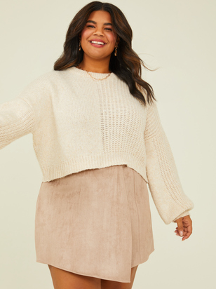Quinn Cropped Sweater - ARULA