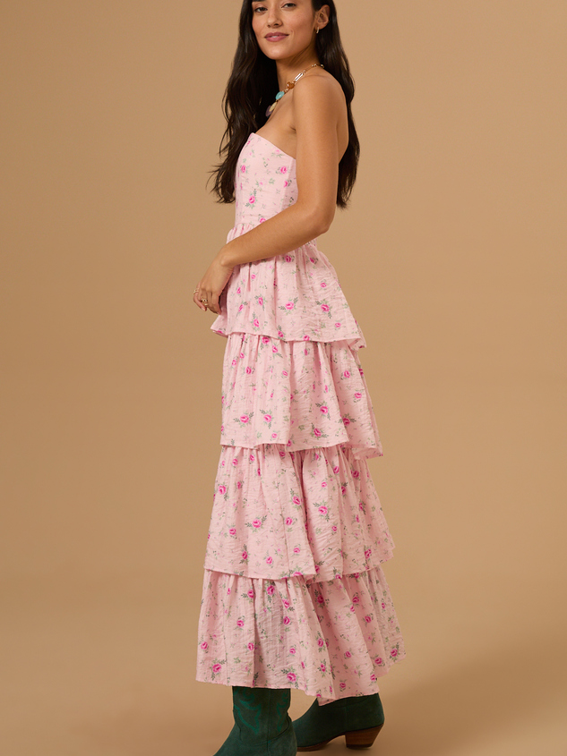 Martha Floral Maxi Dress Detail 5 - ARULA