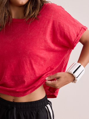 Relay Cropped Boxy Tee - ARULA