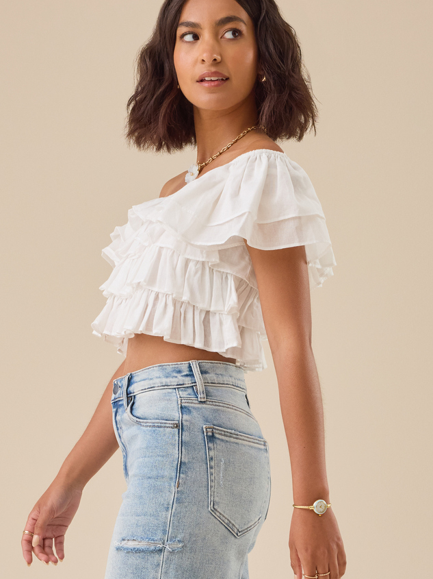 Simone Ruffle Top Detail 3 - ARULA
