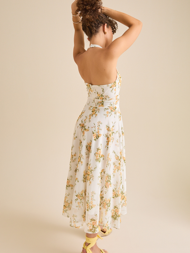 Liliana Floral Maxi Dress Detail 5 - ARULA