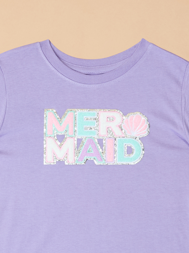 Mermaid Patch Tee Detail 2 - ARULA