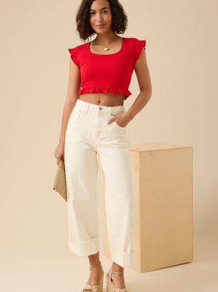 Brinley Textured Knit Top - ARULA