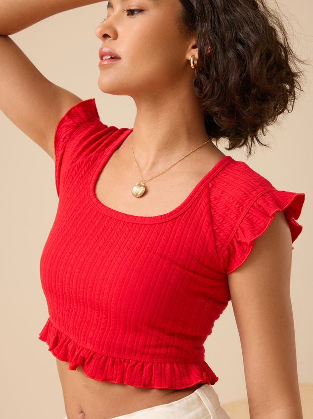 Brinley Textured Knit Top - ARULA