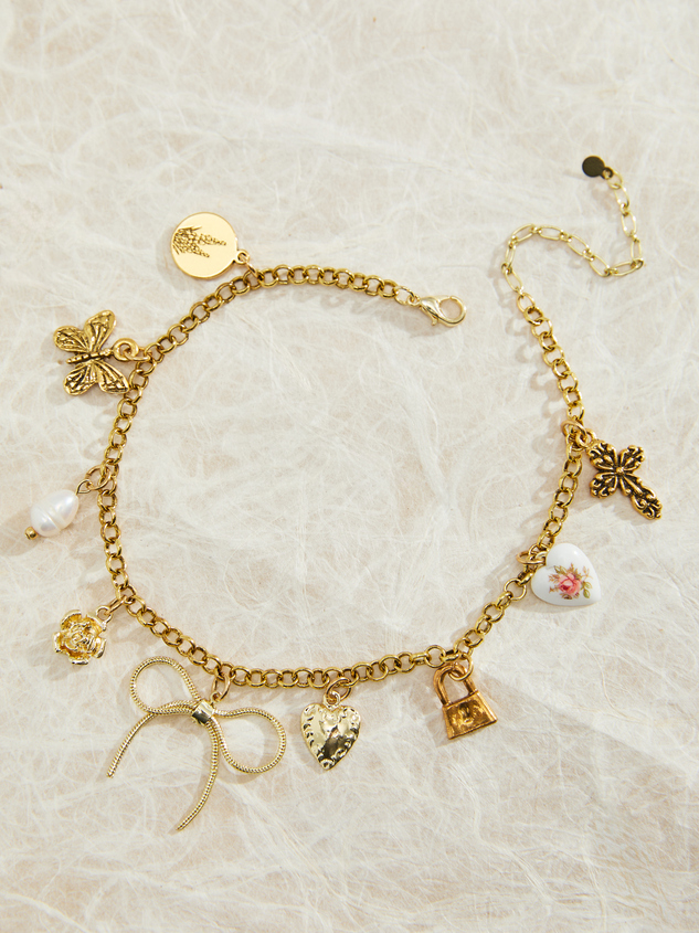 Bow Charm Statement Bracelet - ARULA