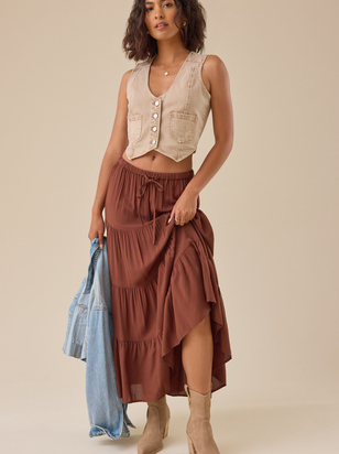 Lorie Midi Skirt - ARULA