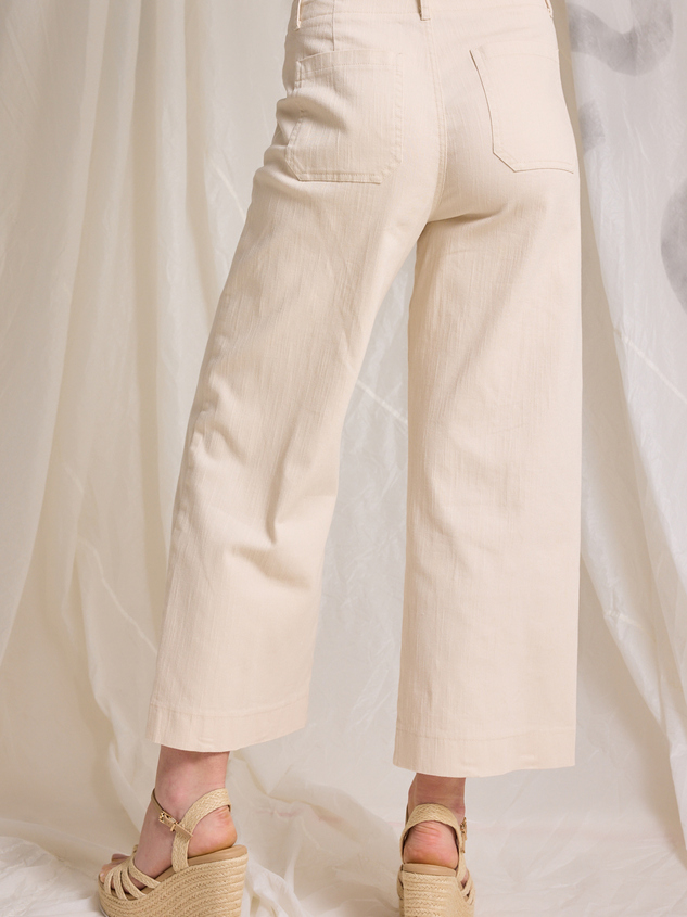 Ellie Linen Crop Pants Detail 5 - ARULA