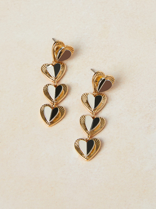 Flutter Heart Dangle Earrings - ARULA