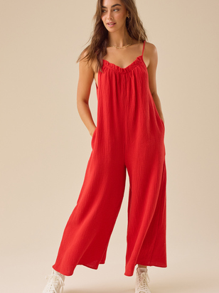 Laurie Gauze Jumpsuit - ARULA - 