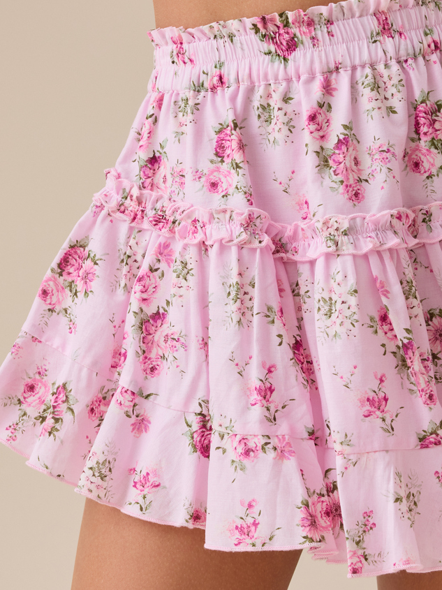 Ardith Ruffled Mini Skirt Detail 3 - ARULA