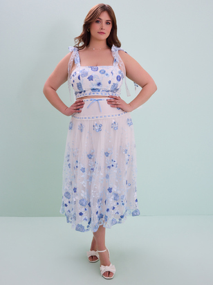 Hallie Floral Midi Skirt - ARULA