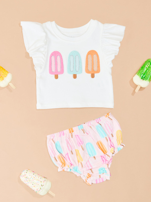 Belly Popsicle Top and Bloomer Set by Mud Pie - ARULA - 