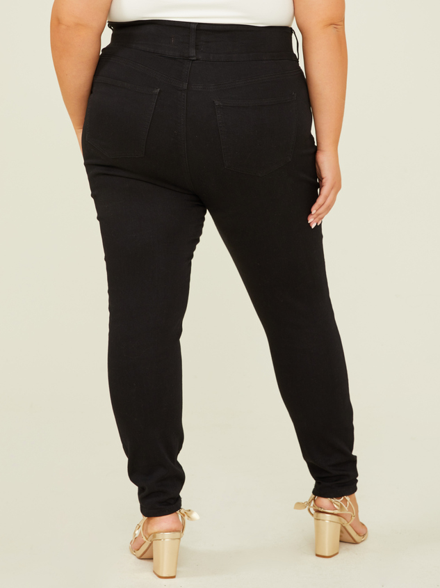 Live In 3 Button Jeans Detail 5 - ARULA