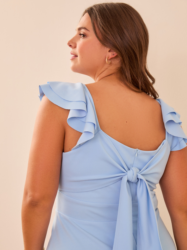 Veronica Ruffle Mini Dress Detail 5 - ARULA