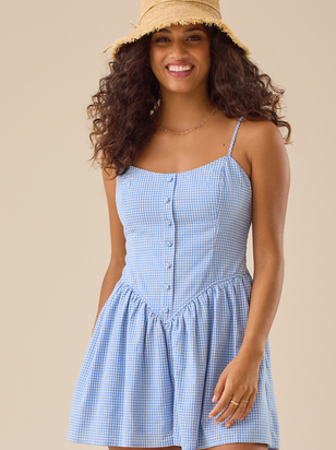 Emerie Drop Waist Romper - ARULA - 