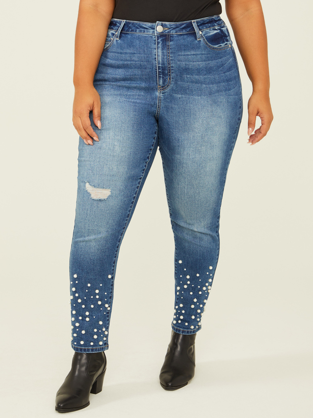Peyton Pearl Skinny Jeans Detail 4 - ARULA