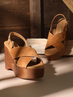 Fox Wood-Bottom Platform Wedges by Matisse - ARULA - 