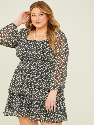 Maisie Tiered Floral Dress - ARULA