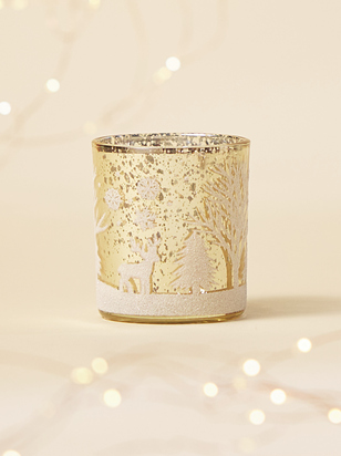 Metallic Winter Candle Holder - ARULA