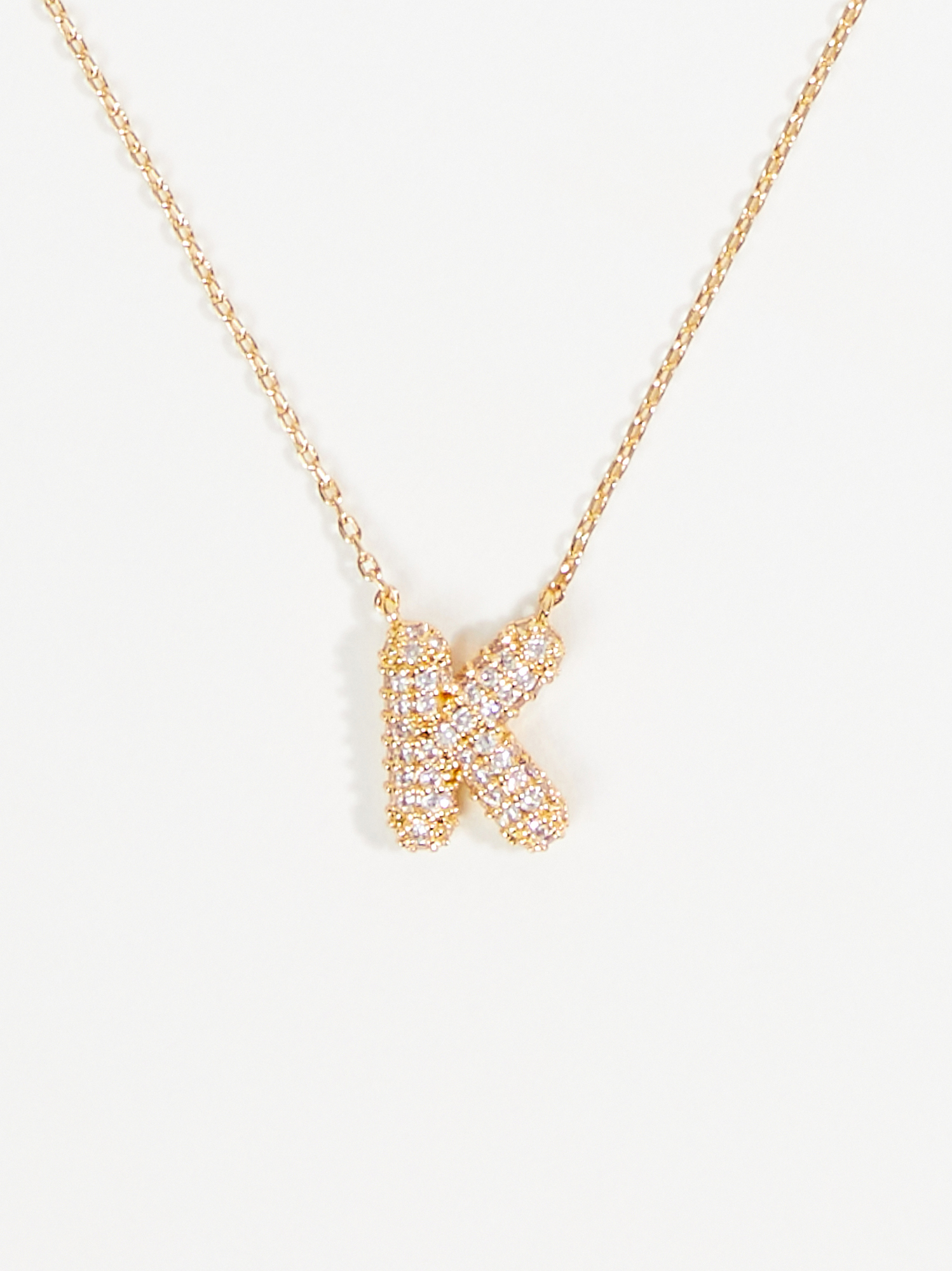 K on sale monogram necklace