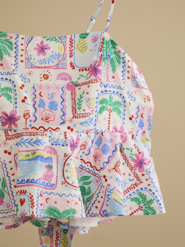 Larissa Tie Back Tank Detail 2 - ARULA