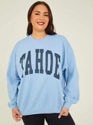 Tahoe Oversized Fleece Sweatshirt - ARULA