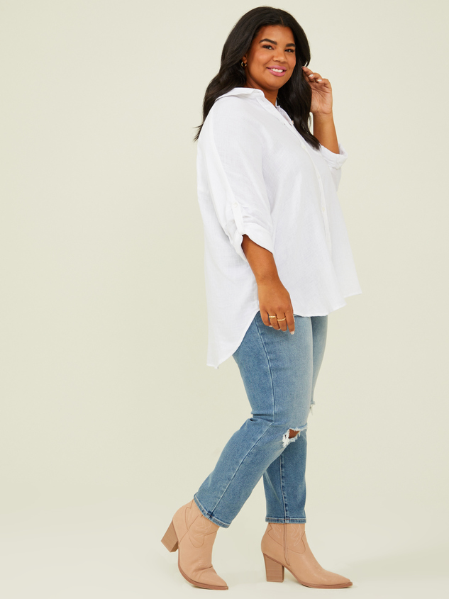 Stella Buttondown Top Detail 3 - ARULA