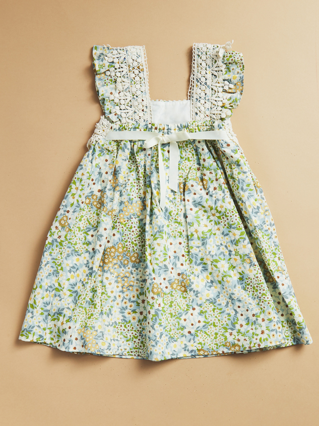 Sunday Toddler Floral Dress Detail 3 - ARULA