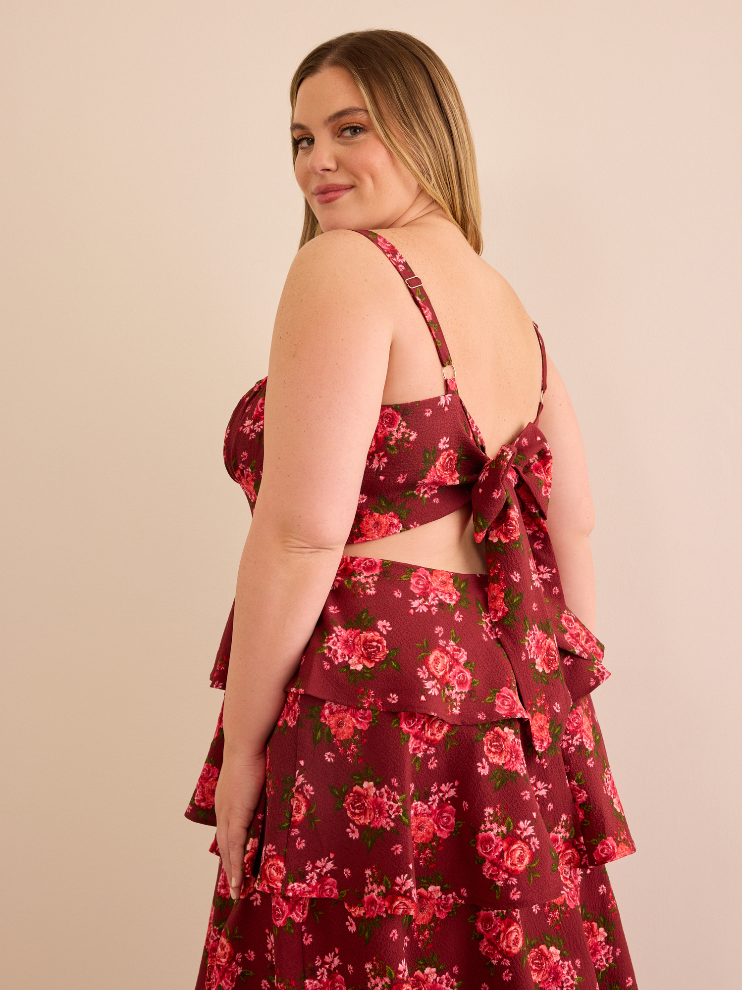 Jordan Floral Tiered Maxi Dress