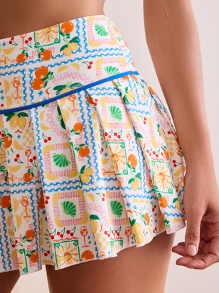 Getaway Postcard Patterned Skort - ARULA