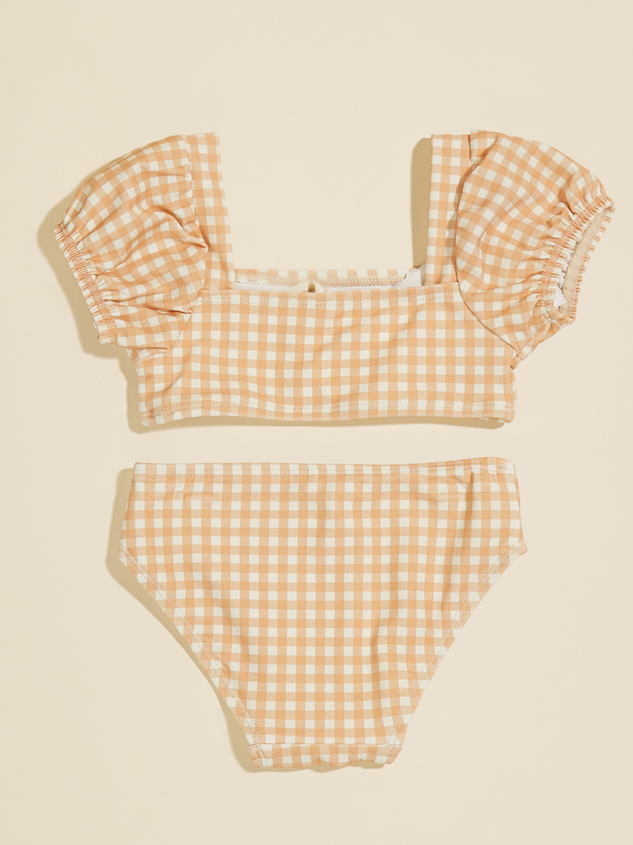 Sadie Gingham Bikini Set by Quincy Mae Detail 2 - ARULA