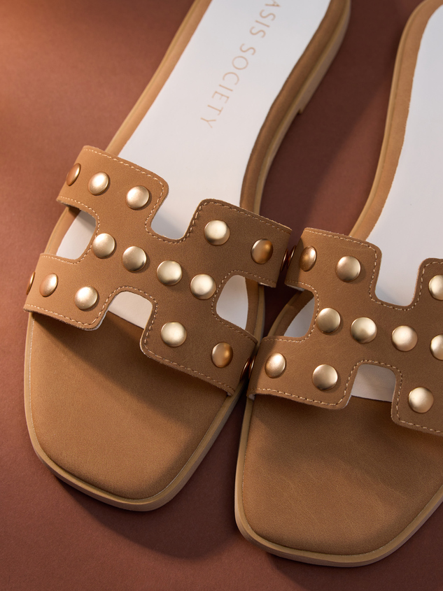 Evelynne H-Band Studded Sandal Detail 2 - ARULA